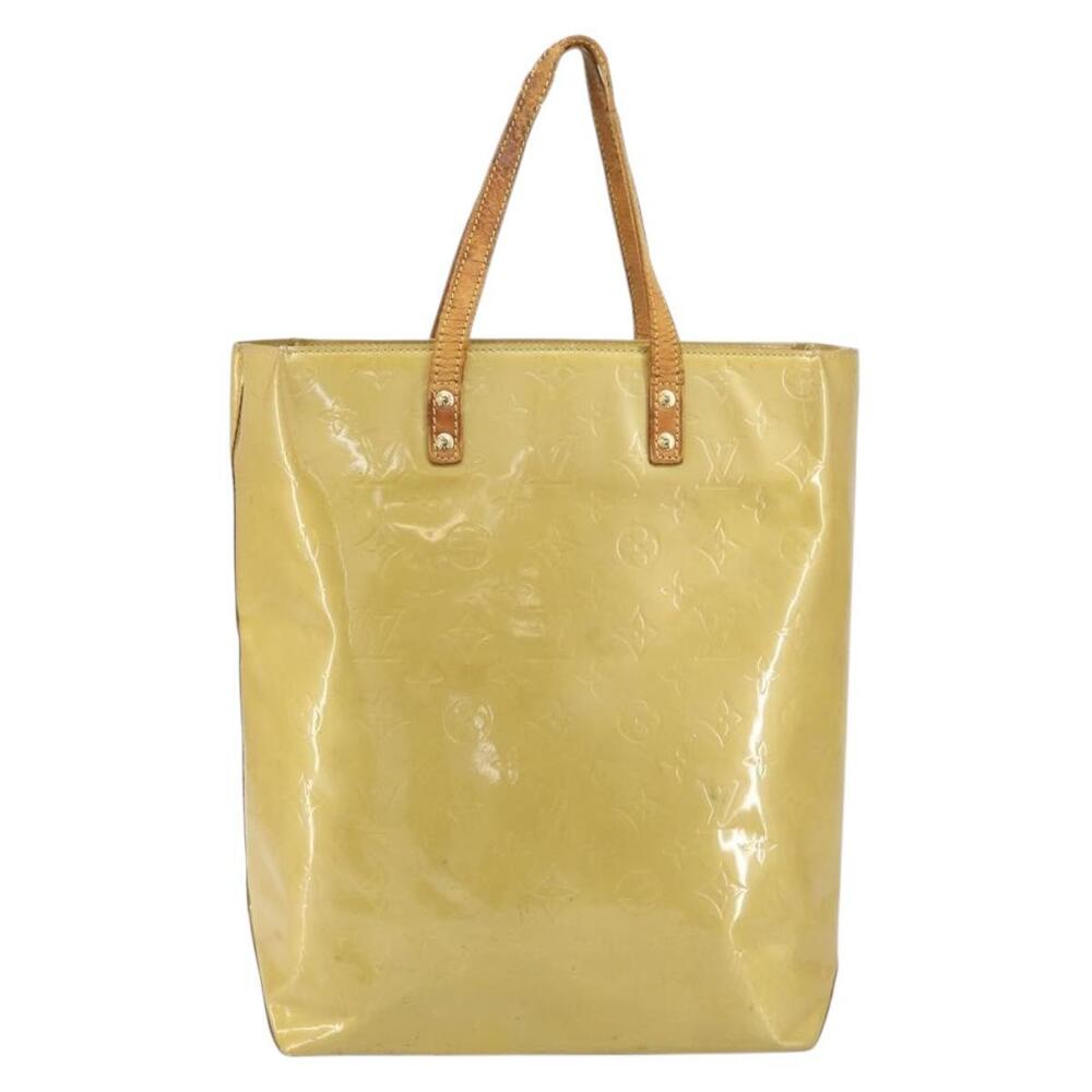 LOUIS VUITTON Monogram Vernis Reade MM Hand Bag Beige M91141 LV Auth ti3516 - Picture 13 of 16